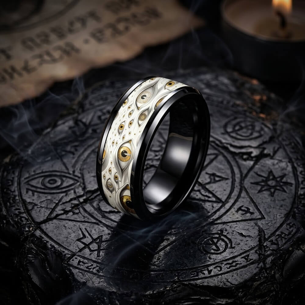 All-Seeing Eye Stainless Steel Mysterious Band Ring