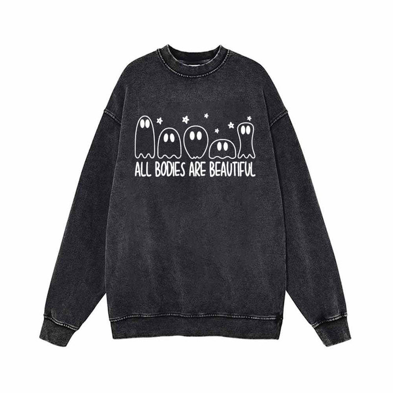 All Bodies Are Beautiful Vintage Washed Sweatshirt | Gthic.com