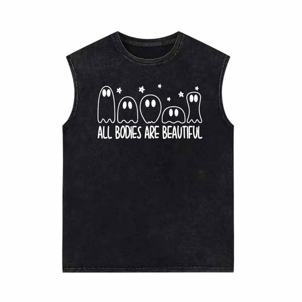 All Bodies Are Beautiful Vintage Washed Vest Top | Gthic.com