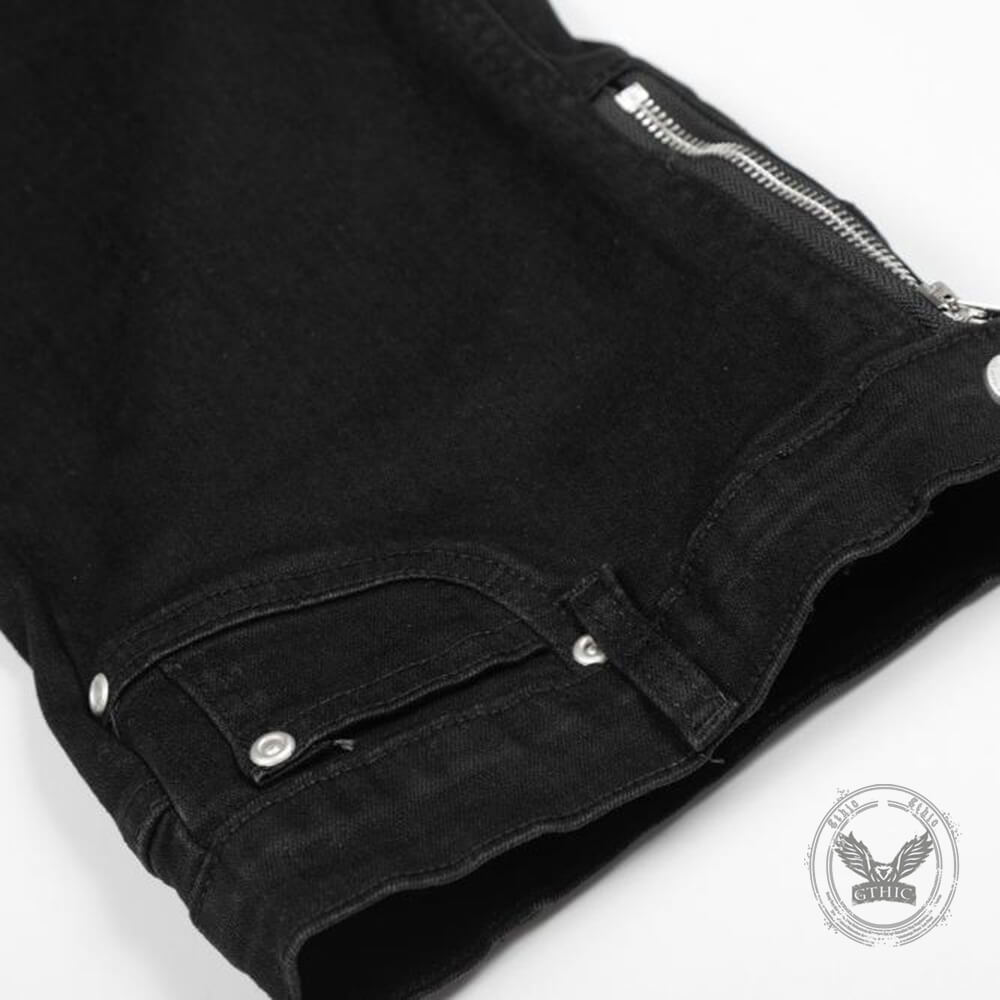 American-Style High-Street Wide-Leg Slight-Flare Cargo Pants