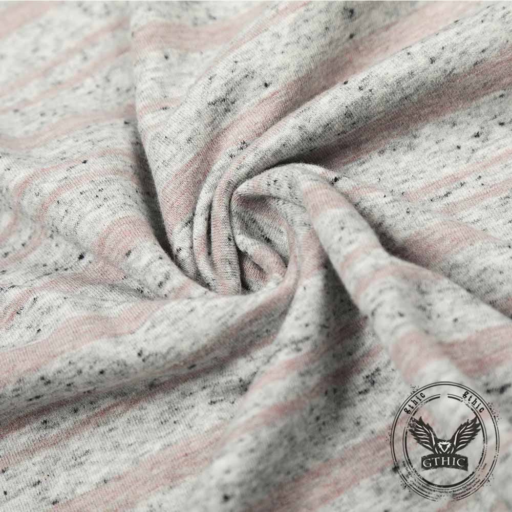 American-Style Letter Print Striped Long Sleeve Top