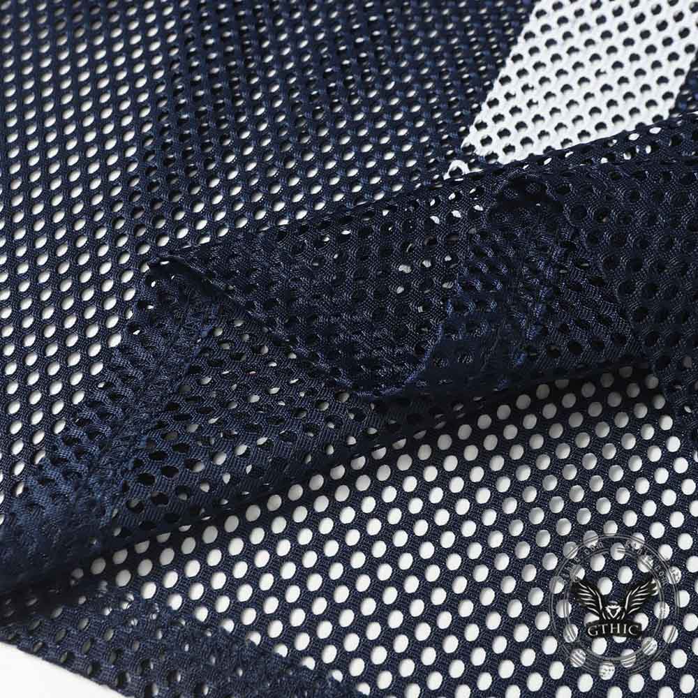 American-Style Loose-Fit Mesh Cutout Sports T-shirt