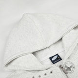 American-Style Rivet Vintage-Washed Hooded Jacket