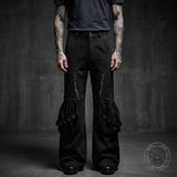 American-Style Slight-Flare Multi-Pocket Pants | Gthic.com