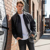 American-Style Washed Vintage Frayed Denim Jacket | Gthic.com