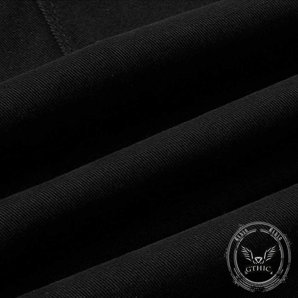American-Style Y2K Studded Zipper Flared Cargo Pants