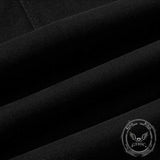 Pantaloni punk da uomo in cotone con stampa teschio patch