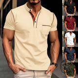 American Casual Quick Dry Button Henley Polo Shirt 01 | Gthic.com