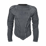 American Deconstructed V-Shaped Hem Slim Top | Gthic.com