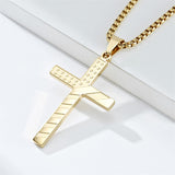 American Flag Cross Stainless Steel Pendant