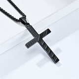 American Flag Cross Stainless Steel Pendant