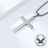 American Flag Cross Stainless Steel Pendant