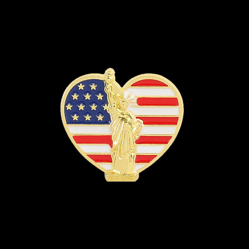 American Flag Design Alloy Brooch | Gthic.com