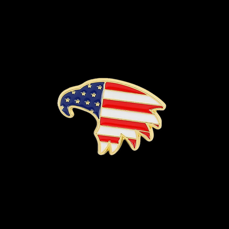 American Flag Design Alloy Brooch | Gthic.com