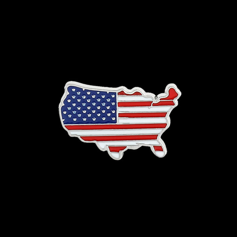 American Flag Design Alloy Brooch | Gthic.com