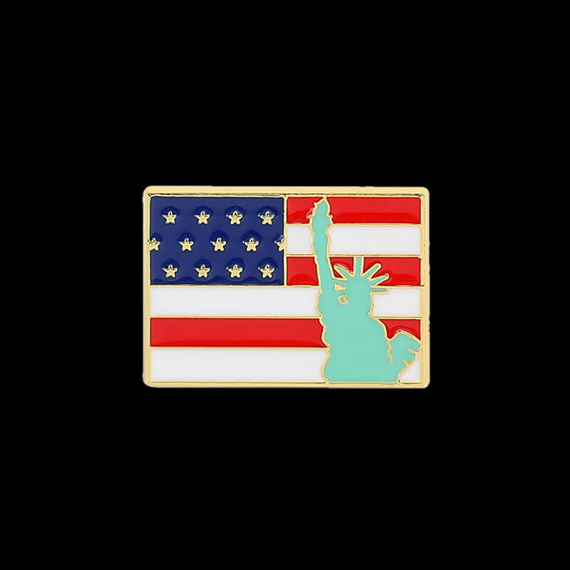 American Flag Design Alloy Brooch | Gthic.com