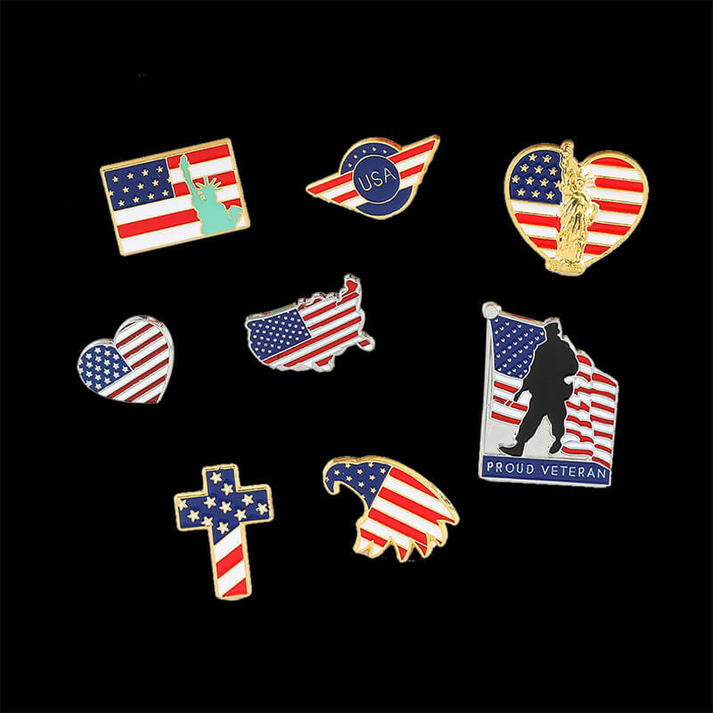 American Flag Design Alloy Brooch | Gthic.com