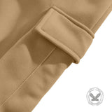 American Fleece-Lined Hooded Jacket And Cargo Pants Set