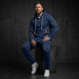 American Fleece-Lined Hooded Jacket And Cargo Pants Set | Gthic.com