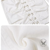 American High-Street Lace-Up Wide-Leg Cargo Shorts