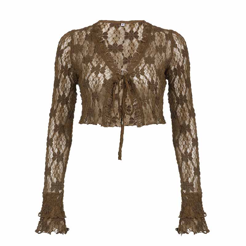American Holiday Style Fur Edge Fringe Crop Top 03 | Gthic.com