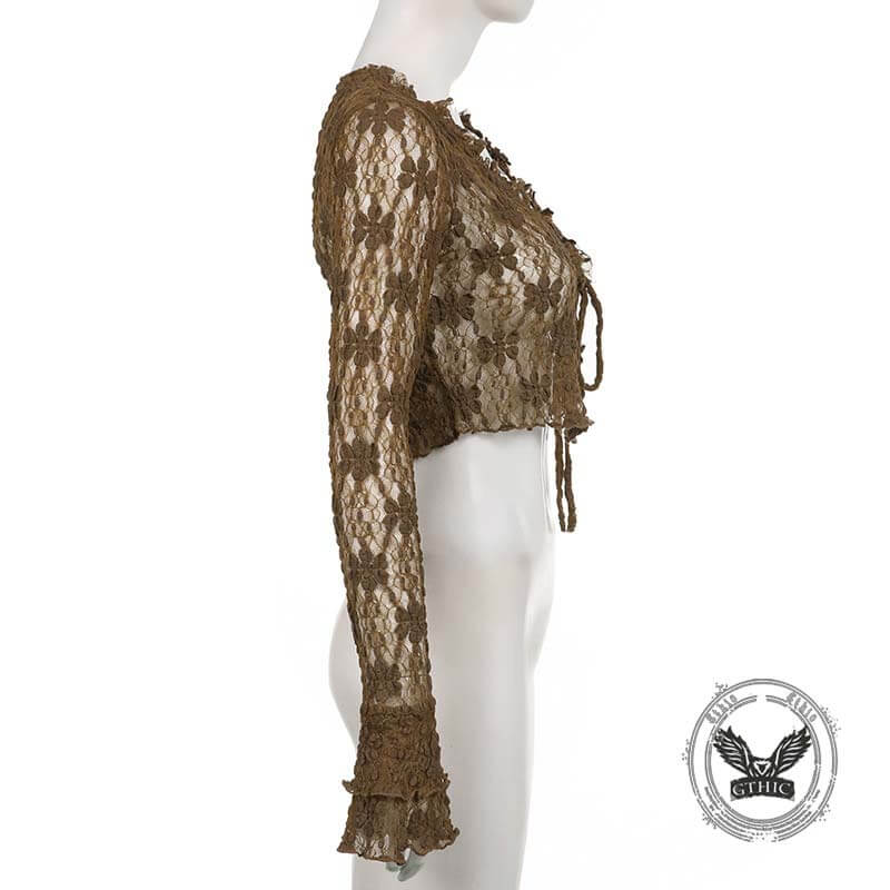 Bustier corsé de cuero de encaje negro