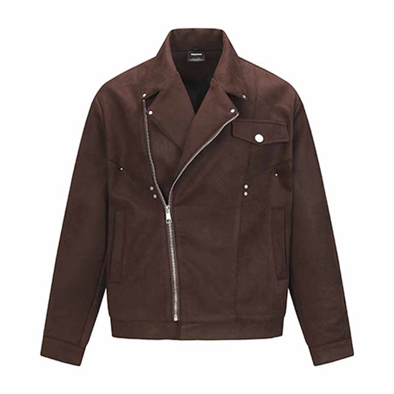 American Lapel Irregular Versatile Zipper Coat | Gthic.com