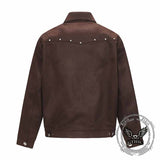 American Lapel Irregular Versatile Zipper Coat