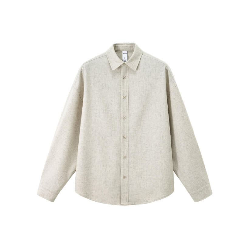 American Loose Lapel Old Money Style Linen Shirt