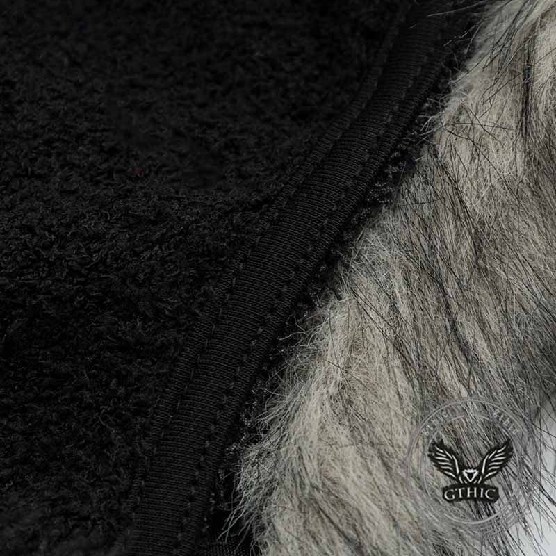 American Retro Detachable Fur Collar Pullover Sweater