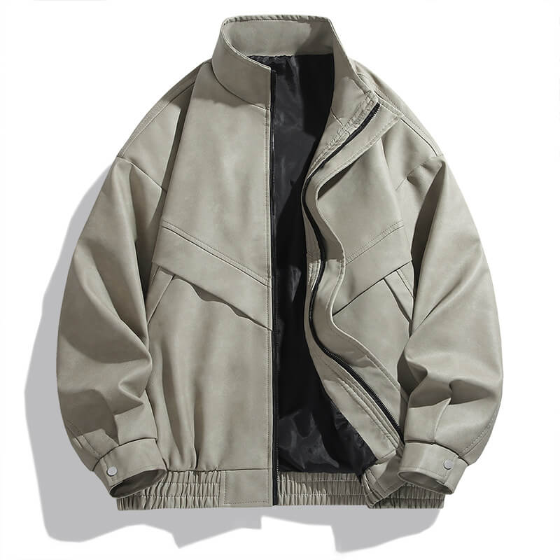 American Retro Lapel PU Leather Street Jacket Coat | Gthic.com