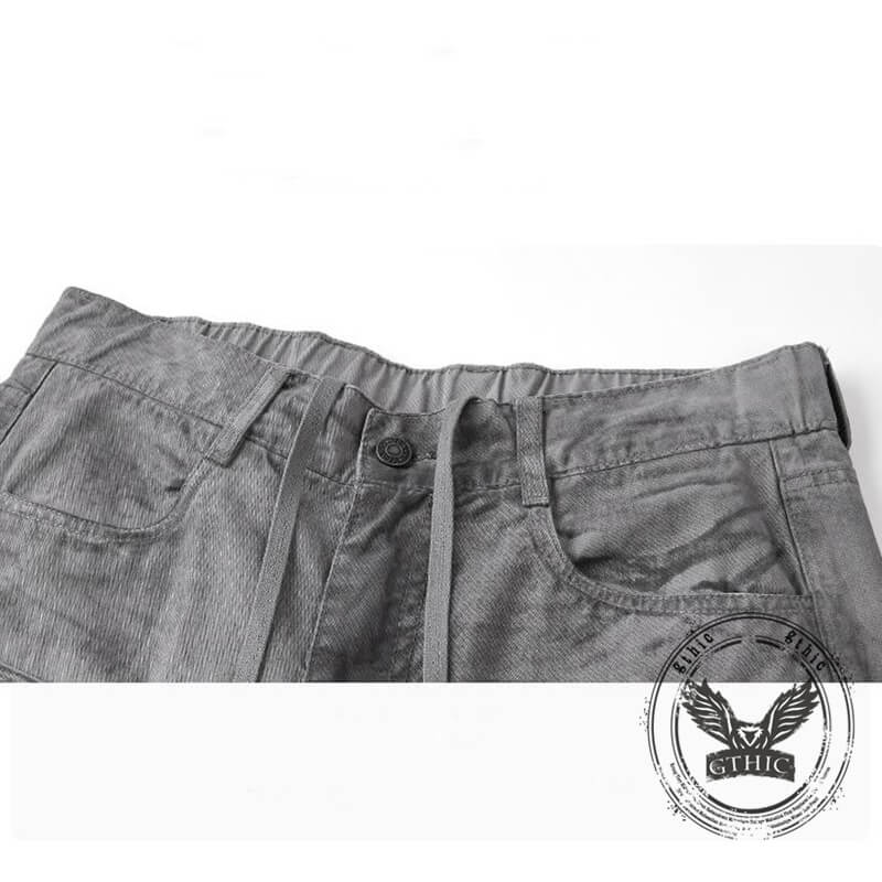 American Retro Loose Multi-Pocket Cargo Shorts