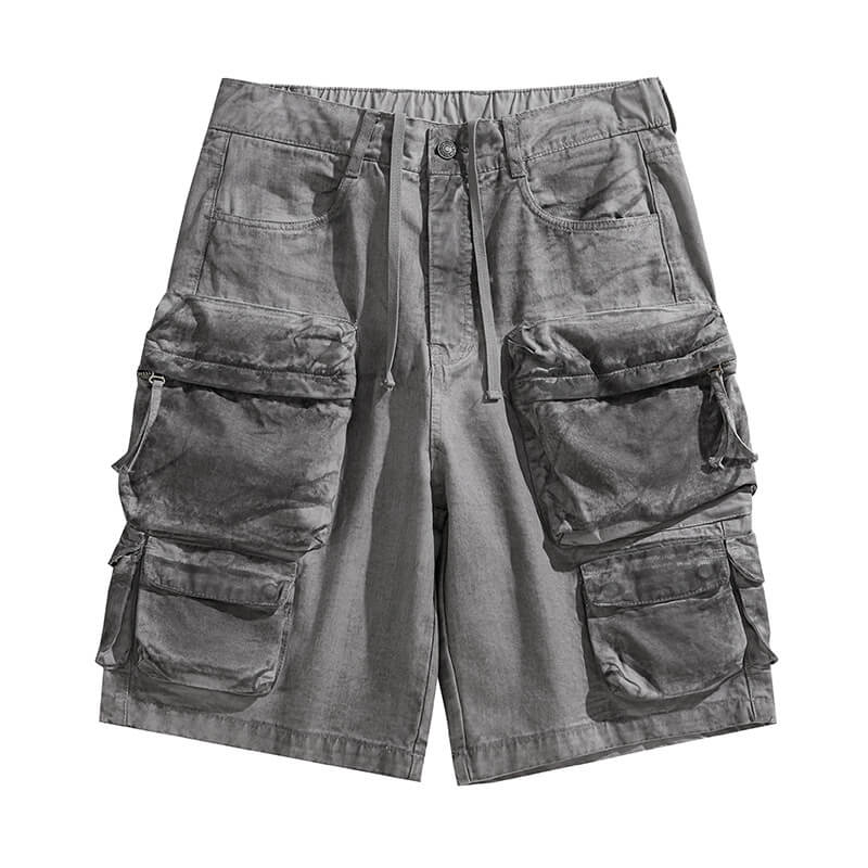 American Retro Loose Multi-Pocket Cargo Shorts