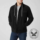 American Retro Multi-Pocket Corduroy Lapel Coat | Gthic.com