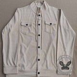 American Retro Multi-Pocket Corduroy Lapel Coat