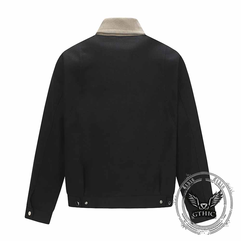 American Retro Multi-Zip Pocket Lapel Cargo Jacket