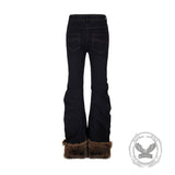 American Retro Slim-Fit Multi-Button Frayed Jeans