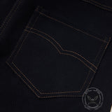 American Retro Slim-Fit Multi-Button Frayed Jeans