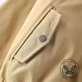 American Retro Stand-Up Collar Zip-Up Jacket