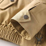 American Retro Stand-Up Collar Zip-Up Jacket