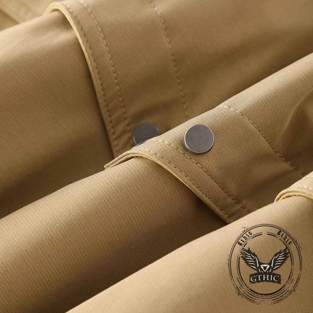 American Retro Stand-Up Collar Zip-Up Jacket