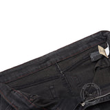 Pantalon Punk Homme en Coton Imprimé Crâne Patch