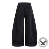 American Star-Print Loose Wide-Leg Casual Pants