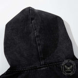 American Street Denim Toggle Clasp Hoodie Jeans Set