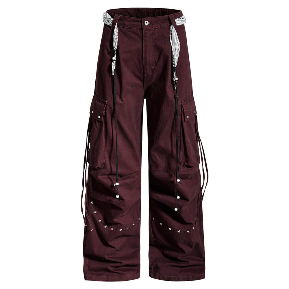 American Street Multi-Pocket Straight-Leg Cargo Pants | Gthic.com