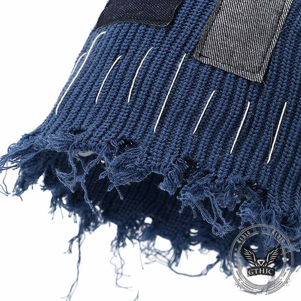 American Street Patch Design Ripped Beggar Hat