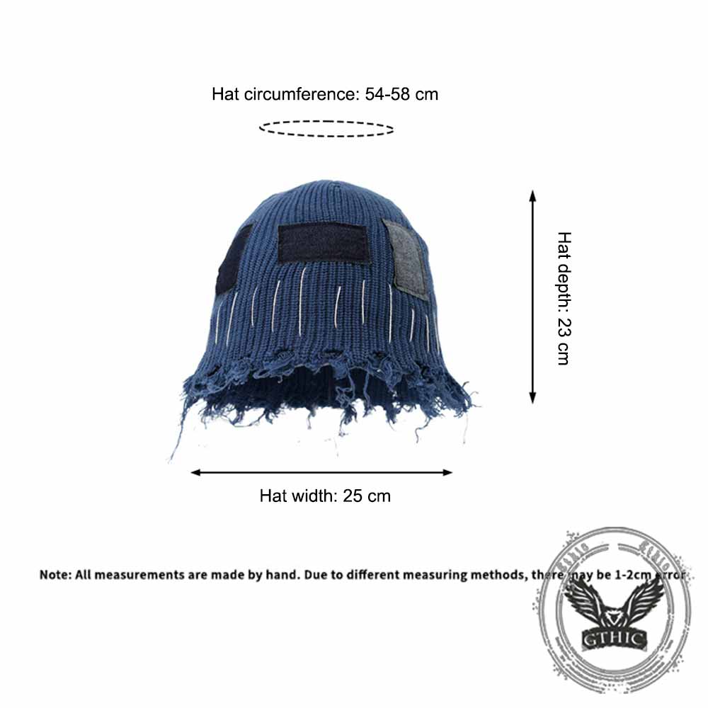 American Street Patch Design Ripped Beggar Hat