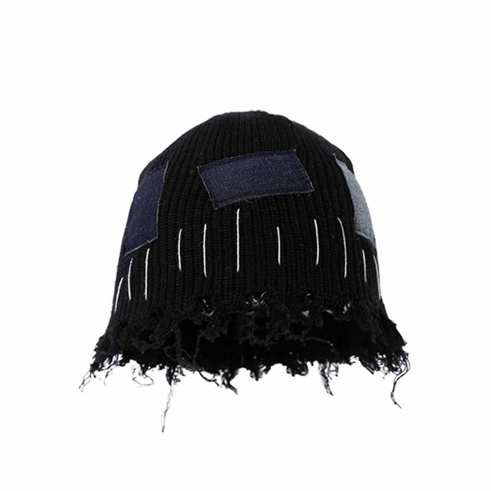 American Street Patch Design Ripped Beggar Hat | Gthic.com