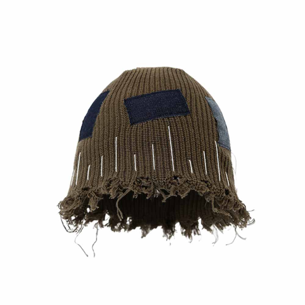 American Street Patch Design Ripped Beggar Hat