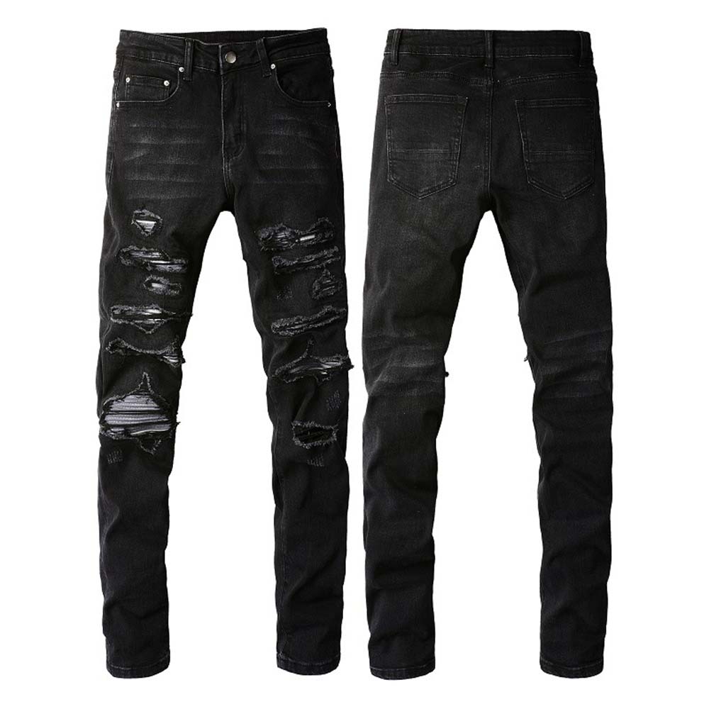 American Street Ripped Slim Fit Stretch Cotton Jeans